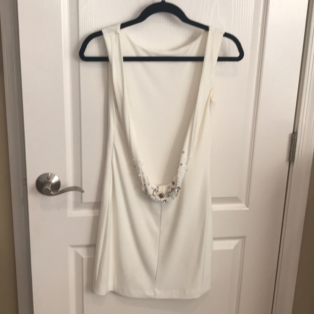 Beaded Low-Back Dress